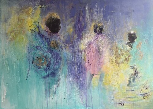 Messengers of the new earth by Julija Saler, Painting for Sale on Select