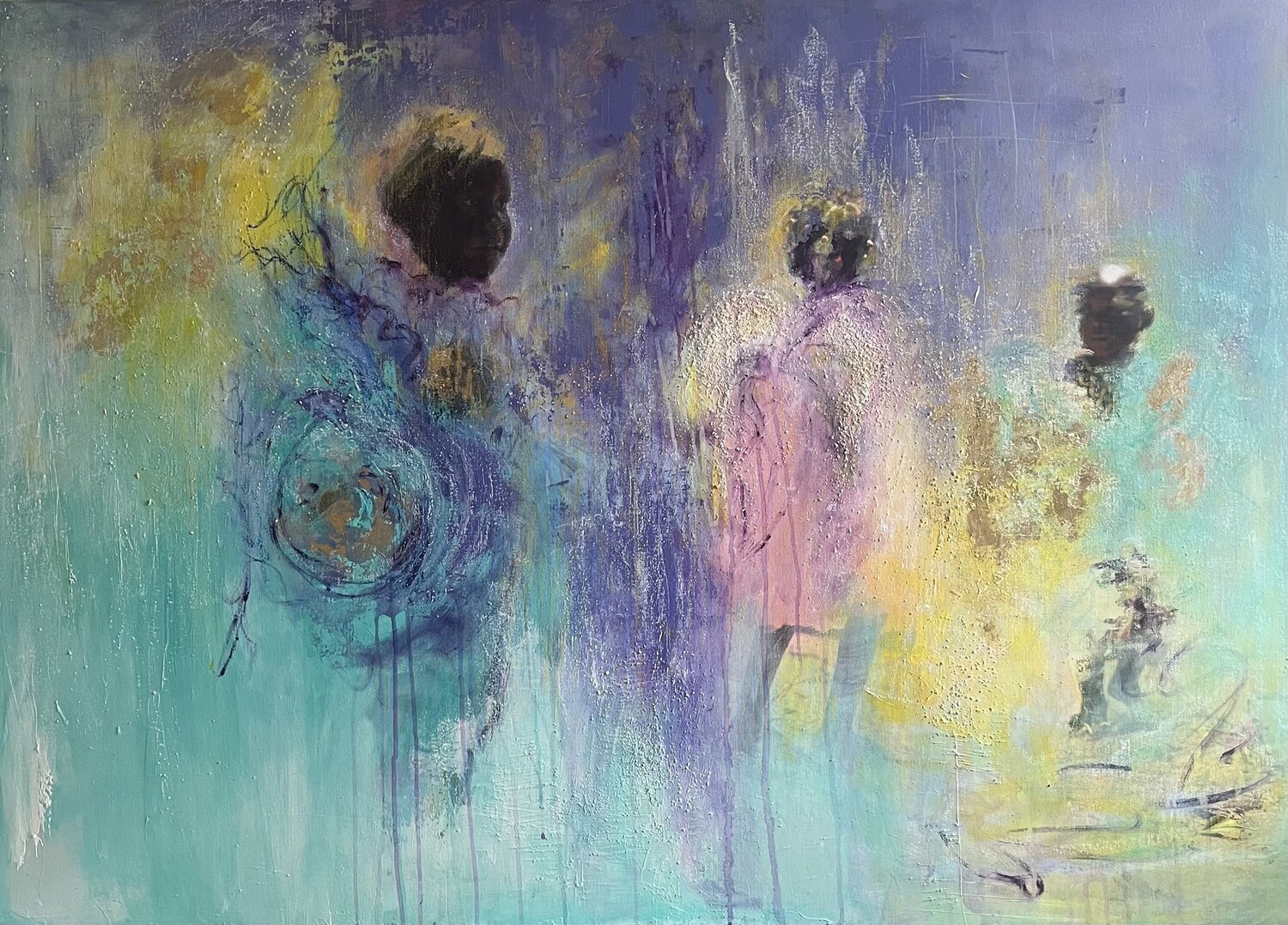 Messengers of the new earth Julija Saler Original painting for sale