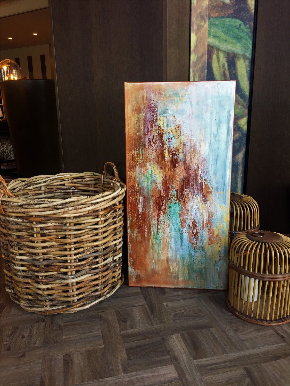 Copper Fall Julija Saler Original painting for sale