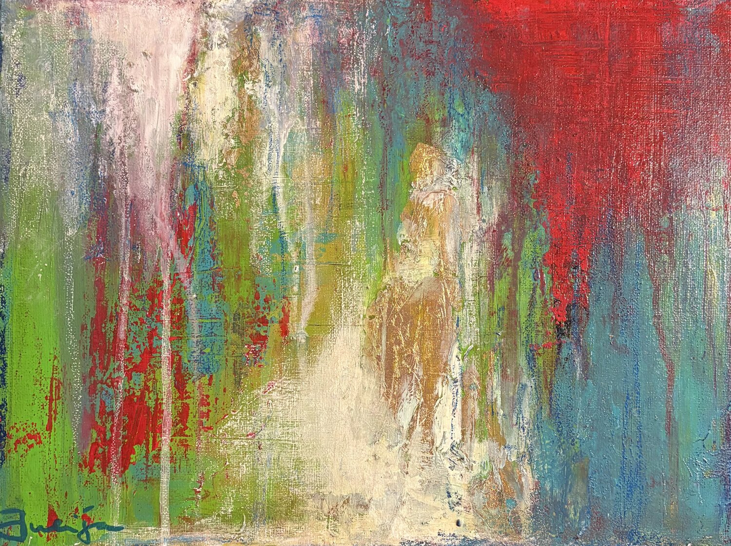 What`s yours will find you Julija Saler Original painting for sale