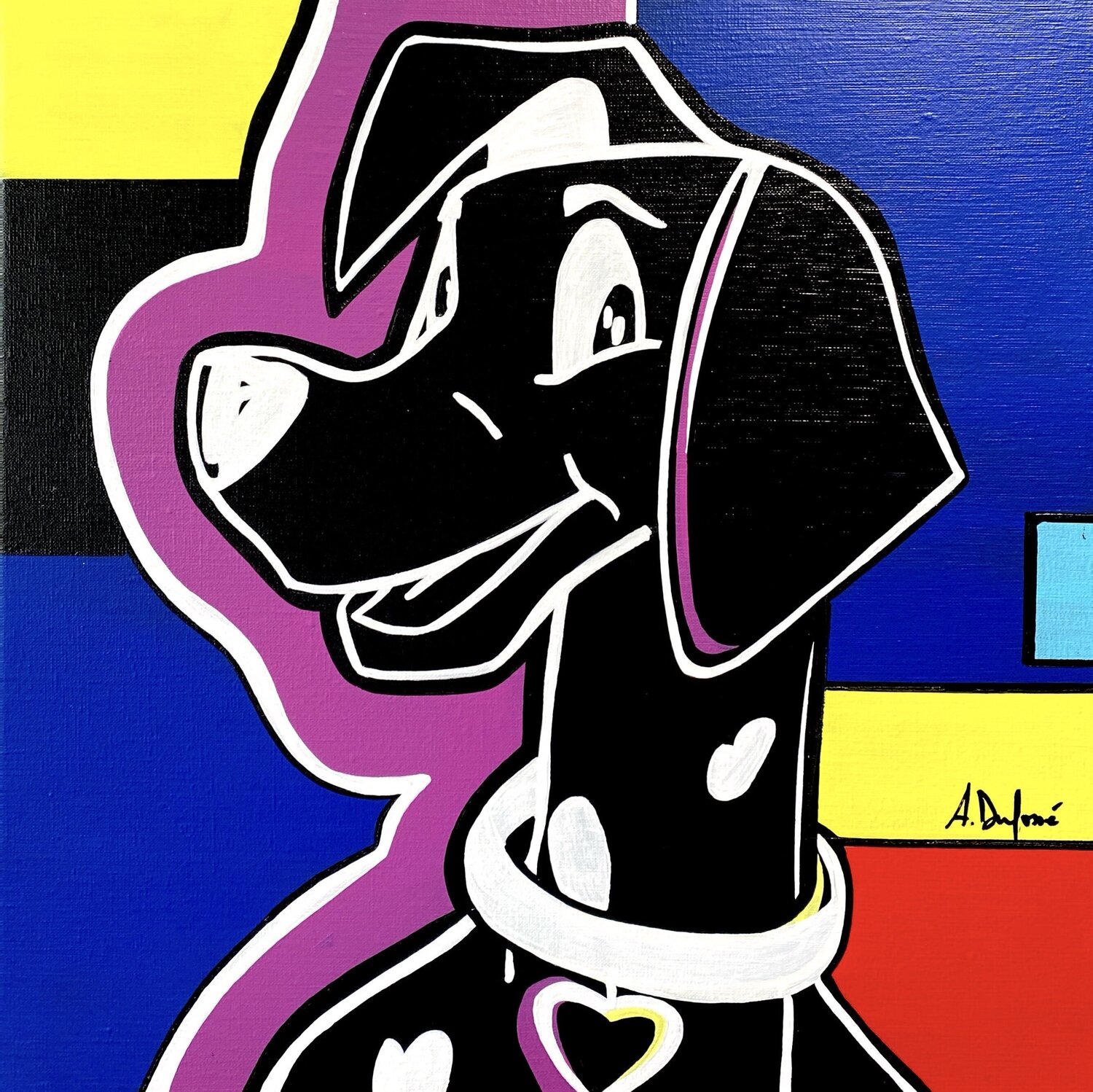 Dalmatien Angélique Dufossé Original painting for sale