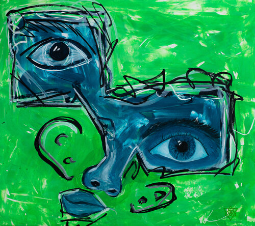 Wollen by mephci - Matthias Egger, Painting for Sale on Select