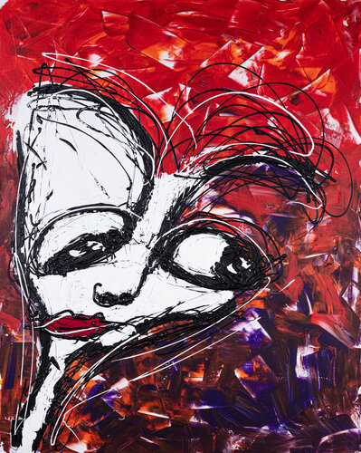 Blau by mephci - Matthias Egger, Painting for Sale on Select