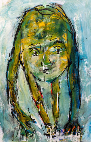 Kopf by mephci - Matthias Egger, Painting for Sale on Select