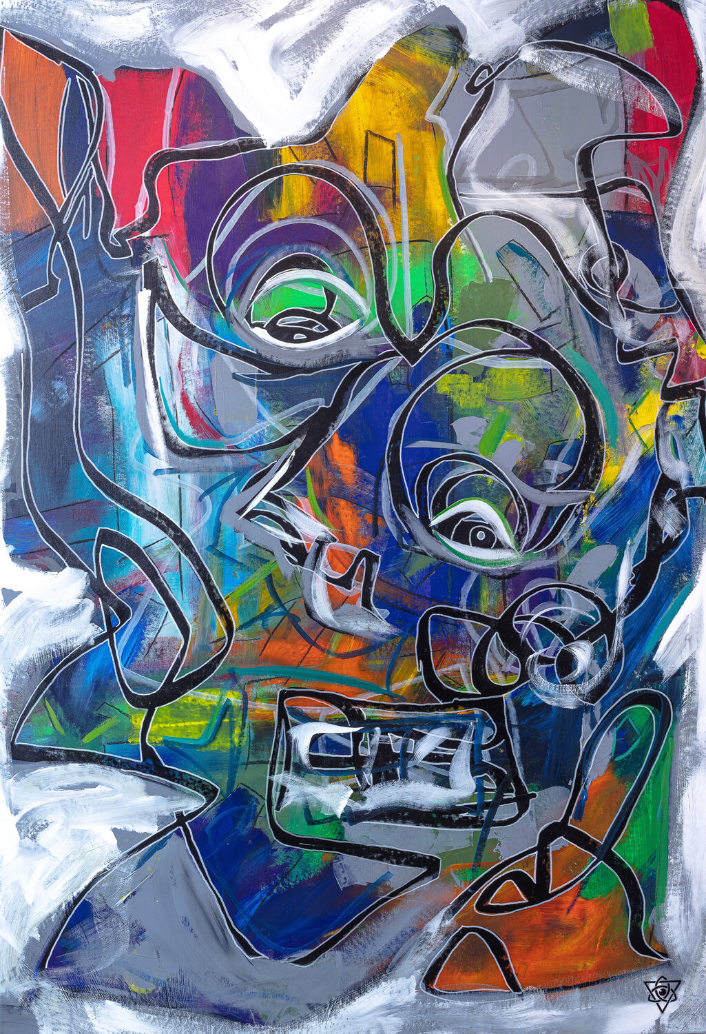 Wässrig mephci - Matthias Egger Original painting for sale