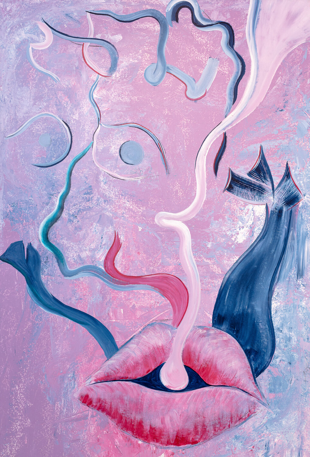 Brennt mephci - Matthias Egger Original painting for sale