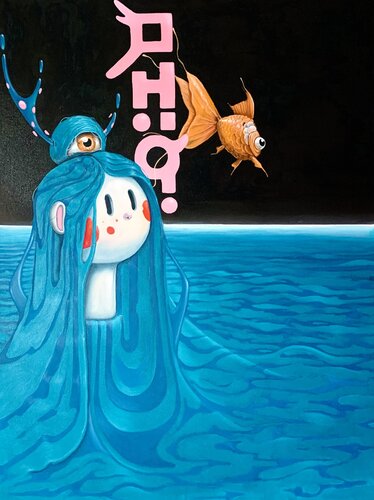 Water spirit by Ivan Pakhomov, Painting for Sale on Select
