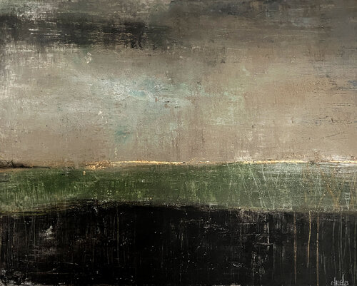 Über Wiesen und Felder by Cornelia Hauch, Painting for Sale on Select