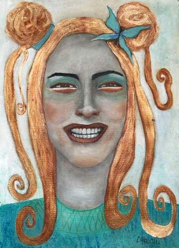 Felicia by Cornelia Hauch, Painting for Sale on Select