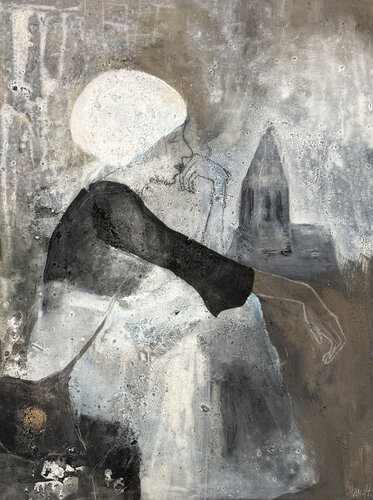 Die Bettlerin by Cornelia Hauch, Painting for Sale on Select