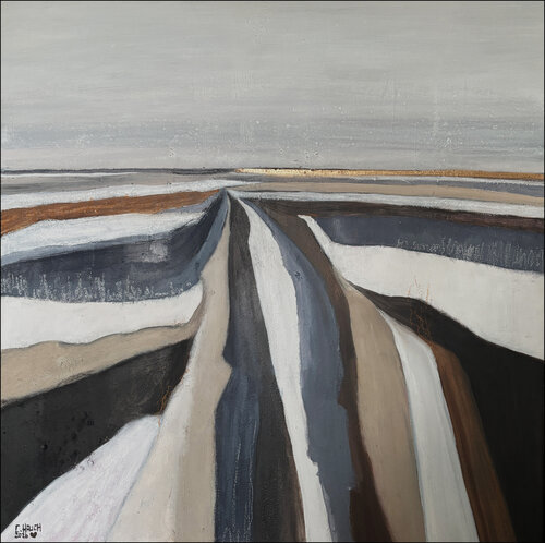 Winterfelder 3 by Cornelia Hauch, Painting for Sale on Select