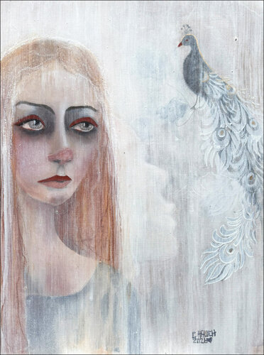 Fremdfedern by Cornelia Hauch, Painting for Sale on Select