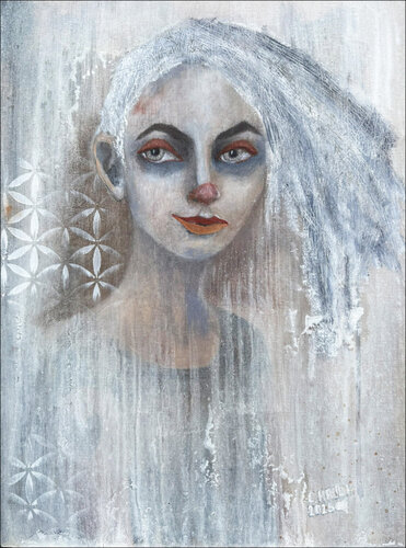 Distanz by Cornelia Hauch, Painting for Sale on Select