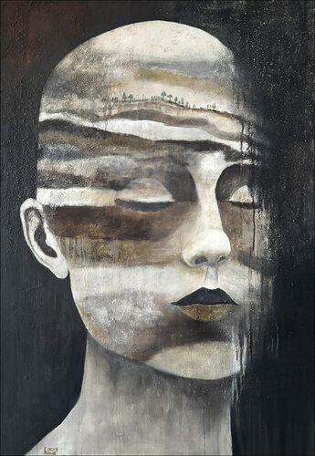 Die Illusion der Stille by Cornelia Hauch, Painting for Sale on Select