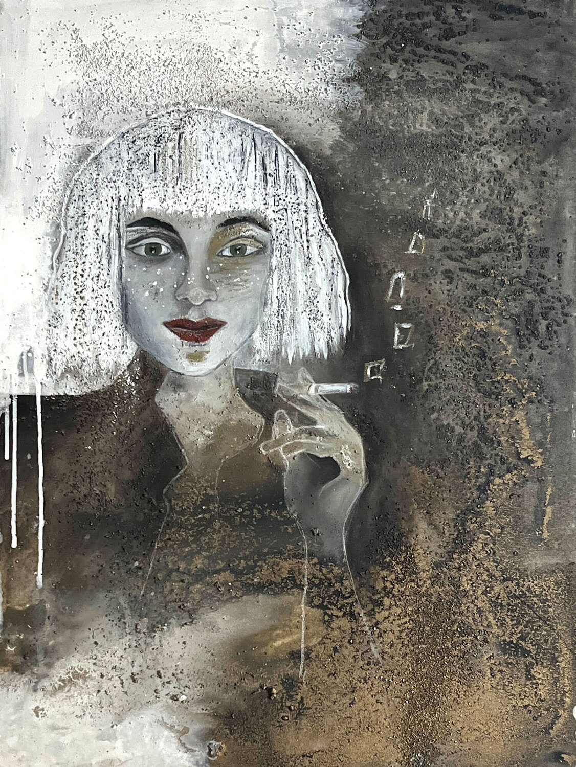 Die Tagträumerin Cornelia Hauch Original painting for sale
