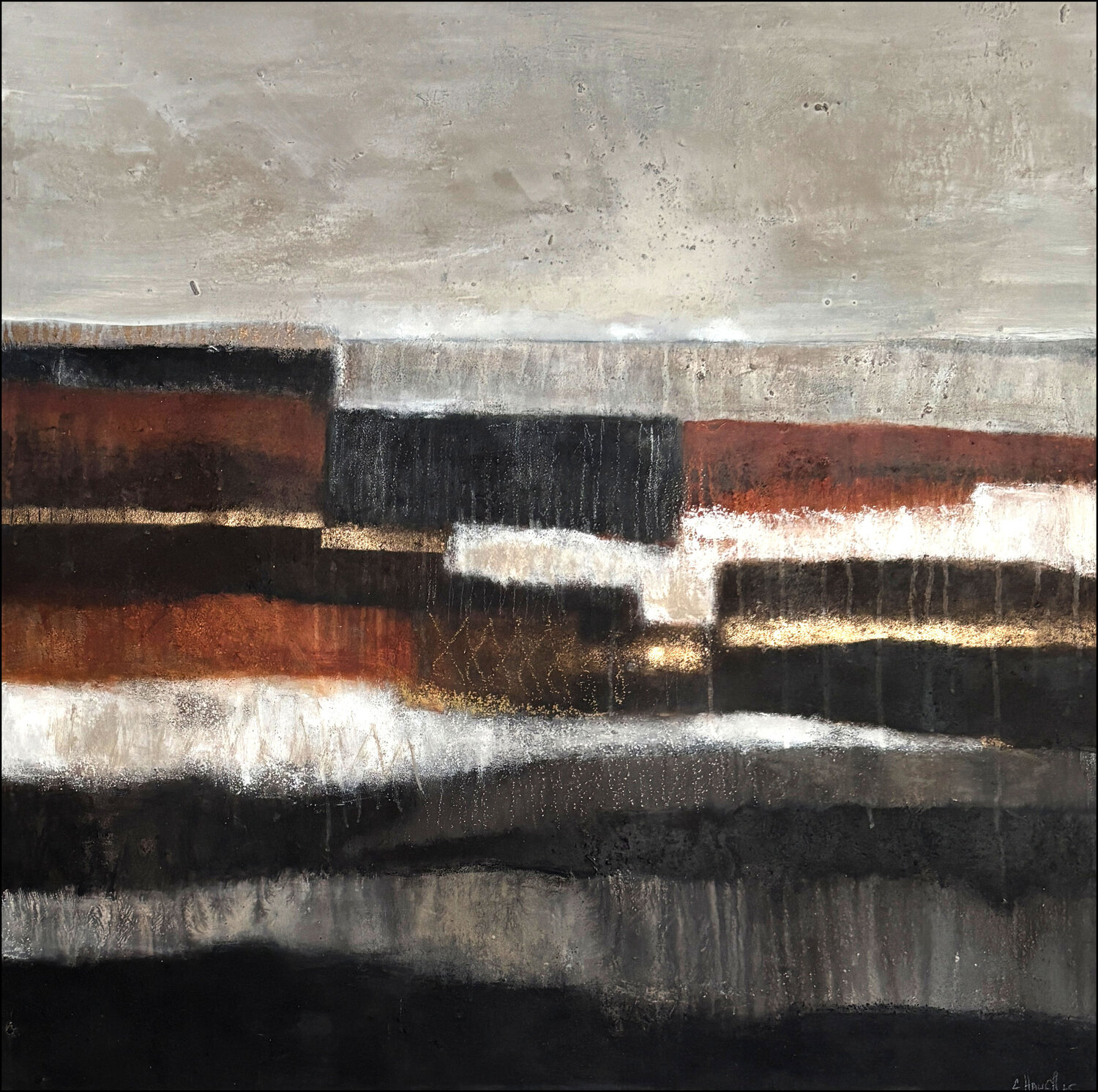 Erdspuren Cornelia Hauch Original painting for sale