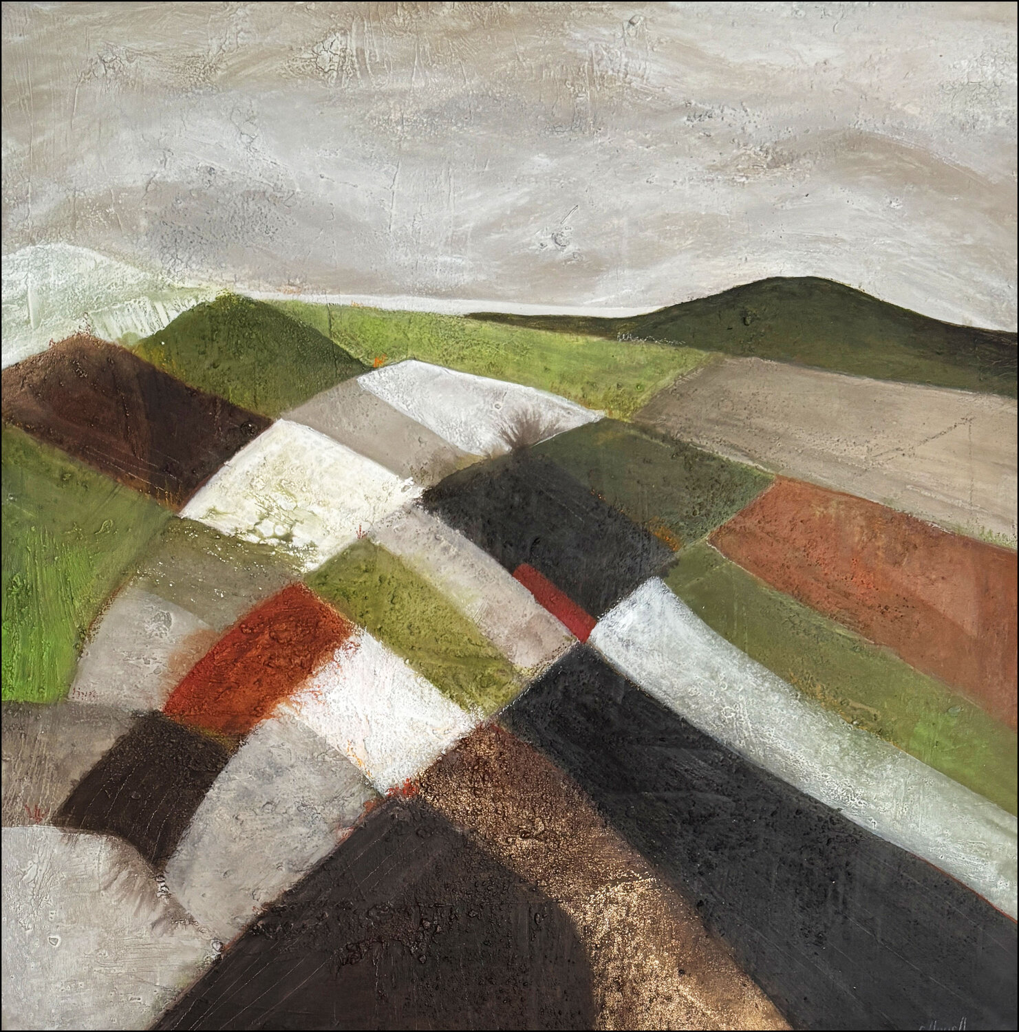Stille Felder - Erdenzauber 3 Cornelia Hauch Original painting for sale