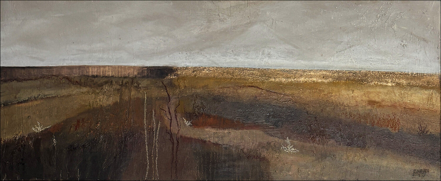 Herbstfelder III Cornelia Hauch Original painting for sale