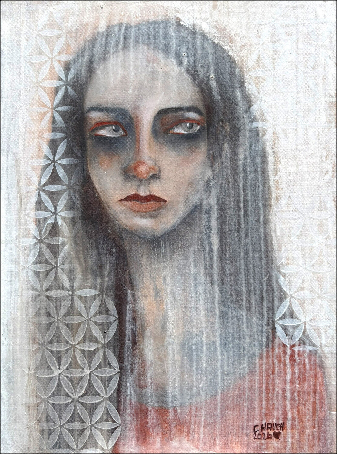 Durchschaut Cornelia Hauch Original painting for sale