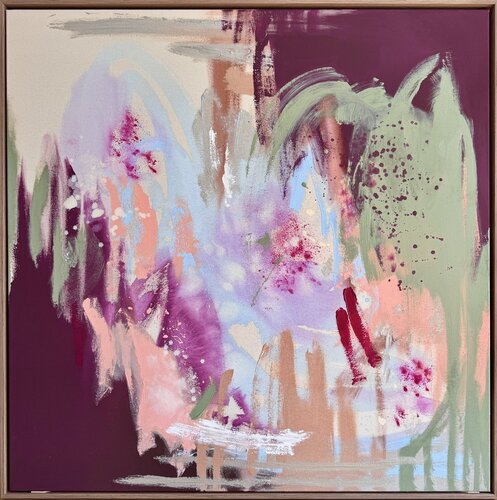 "Inside You" - Bunte Abstraktion, Kunst von Diana Alb, Malerei kaufen auf Select