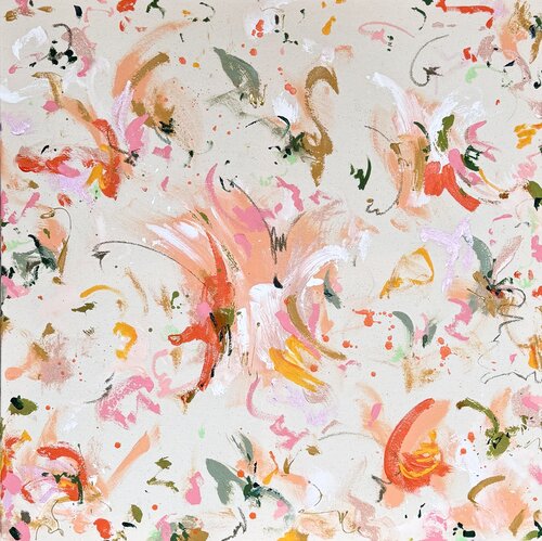 Happiness #7 - Orange Malerei, Kunstwerk von Diana Alb, Malerei kaufen auf Select