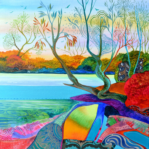 "Memory of Water" by Silvia Pavlova, Painting for Sale on Select