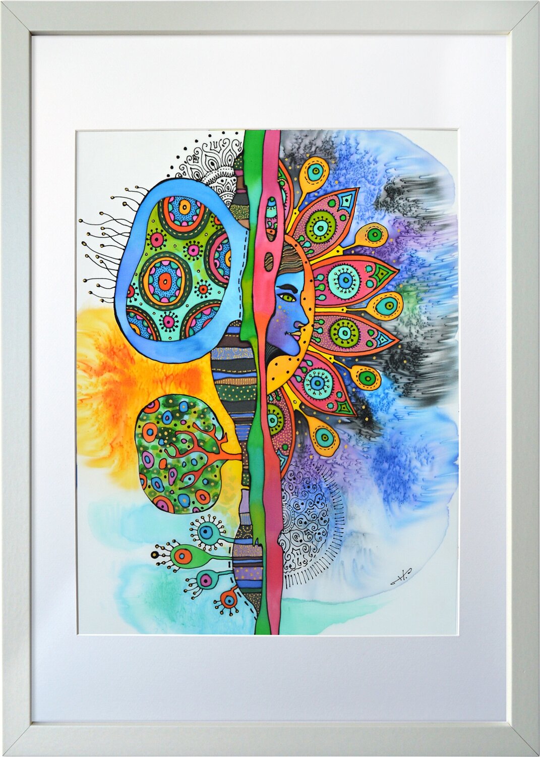 "Inner Bloom" Silvia Pavlova Original painting for sale
