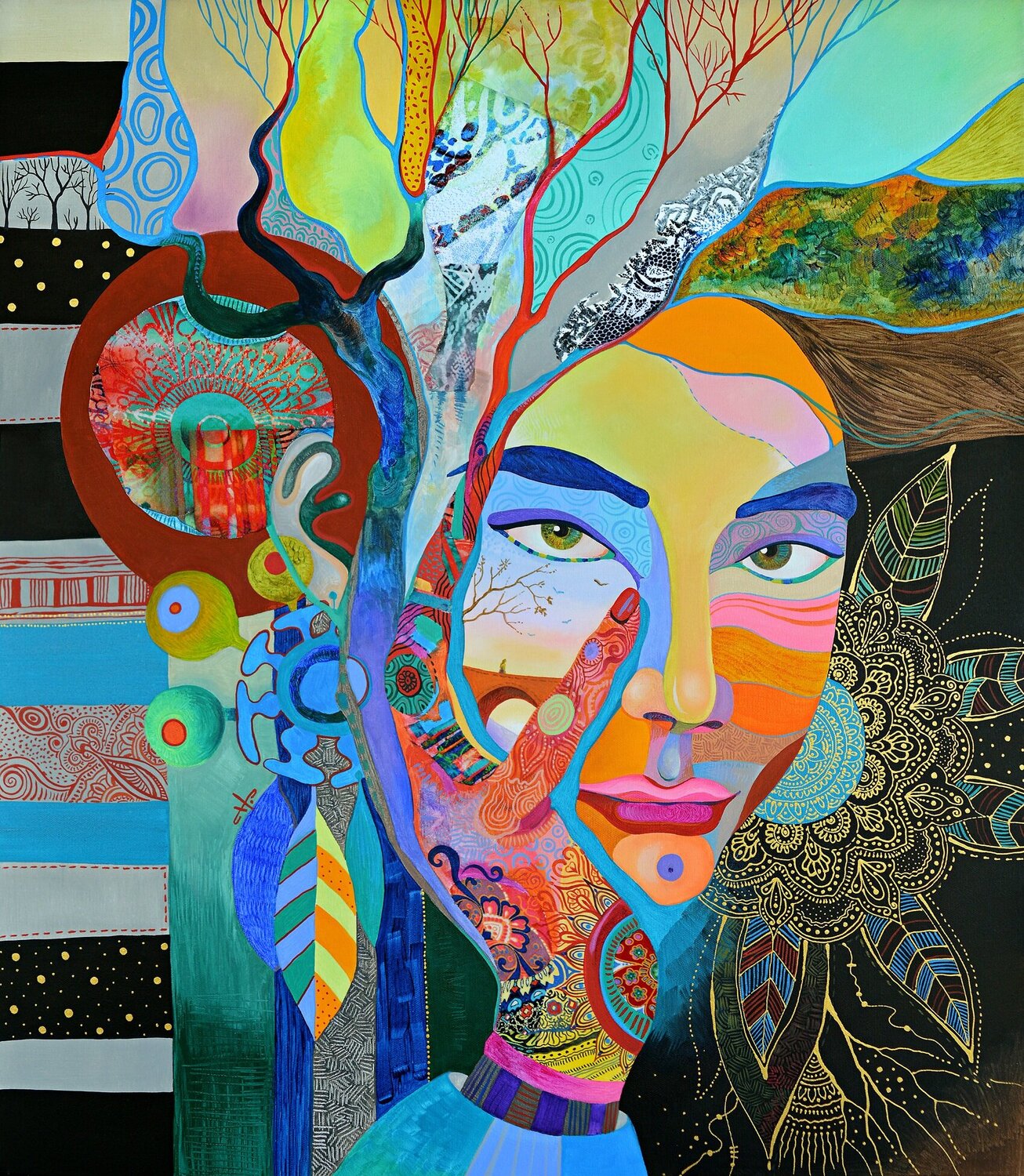 "Dreamer's Territories" Silvia Pavlova Original painting for sale