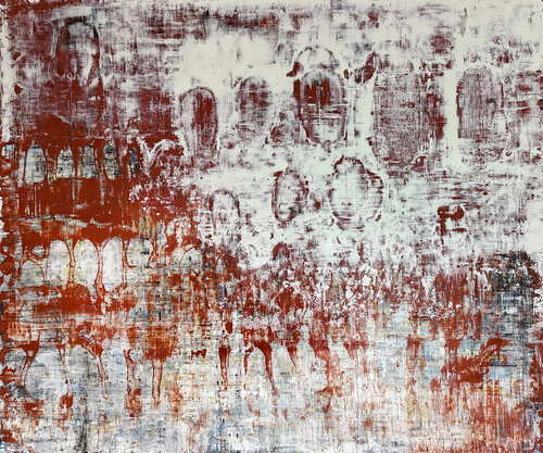 In A Crowd Of Unfamiliar Faces by Robert Tillberg, Painting for Sale on Select