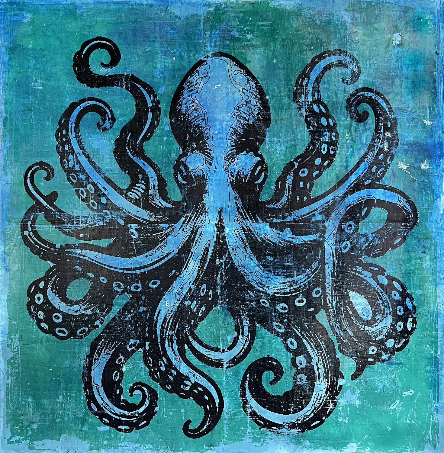 Old Octo Robert Tillberg Original painting for sale