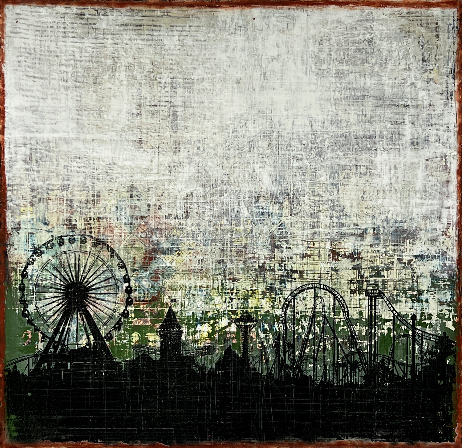 Old Fashion Amusement Robert Tillberg Original painting for sale
