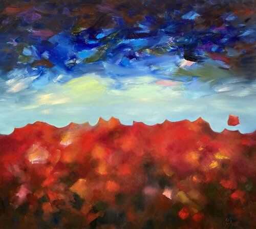 Vox visibilis. Evening by Junija (Yuna) Galejeva, Painting for Sale on Select