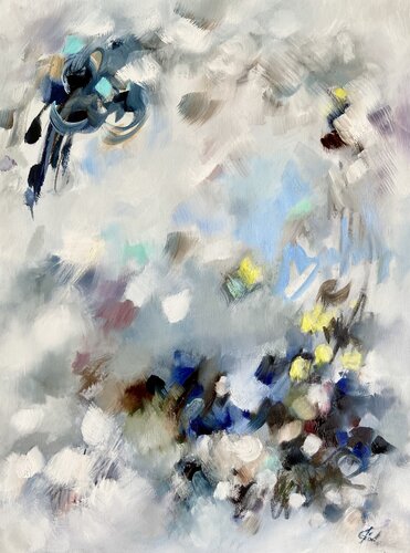 Limitless White by Junija (Yuna) Galejeva, Painting for Sale on Select