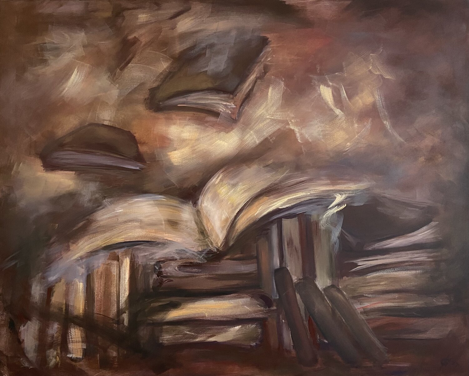Longing for Forgotten Adventures Junija (Yuna) Galejeva Original painting for sale