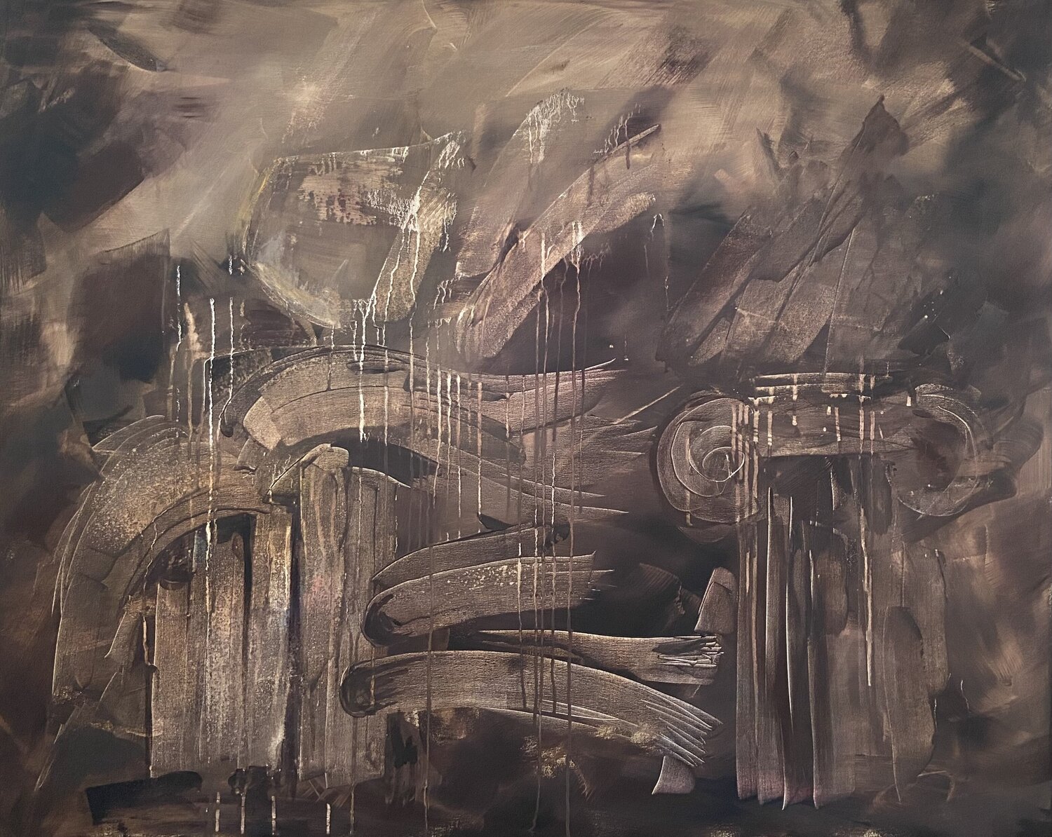 Reflections on Ancient History Junija (Yuna) Galejeva Original painting for sale