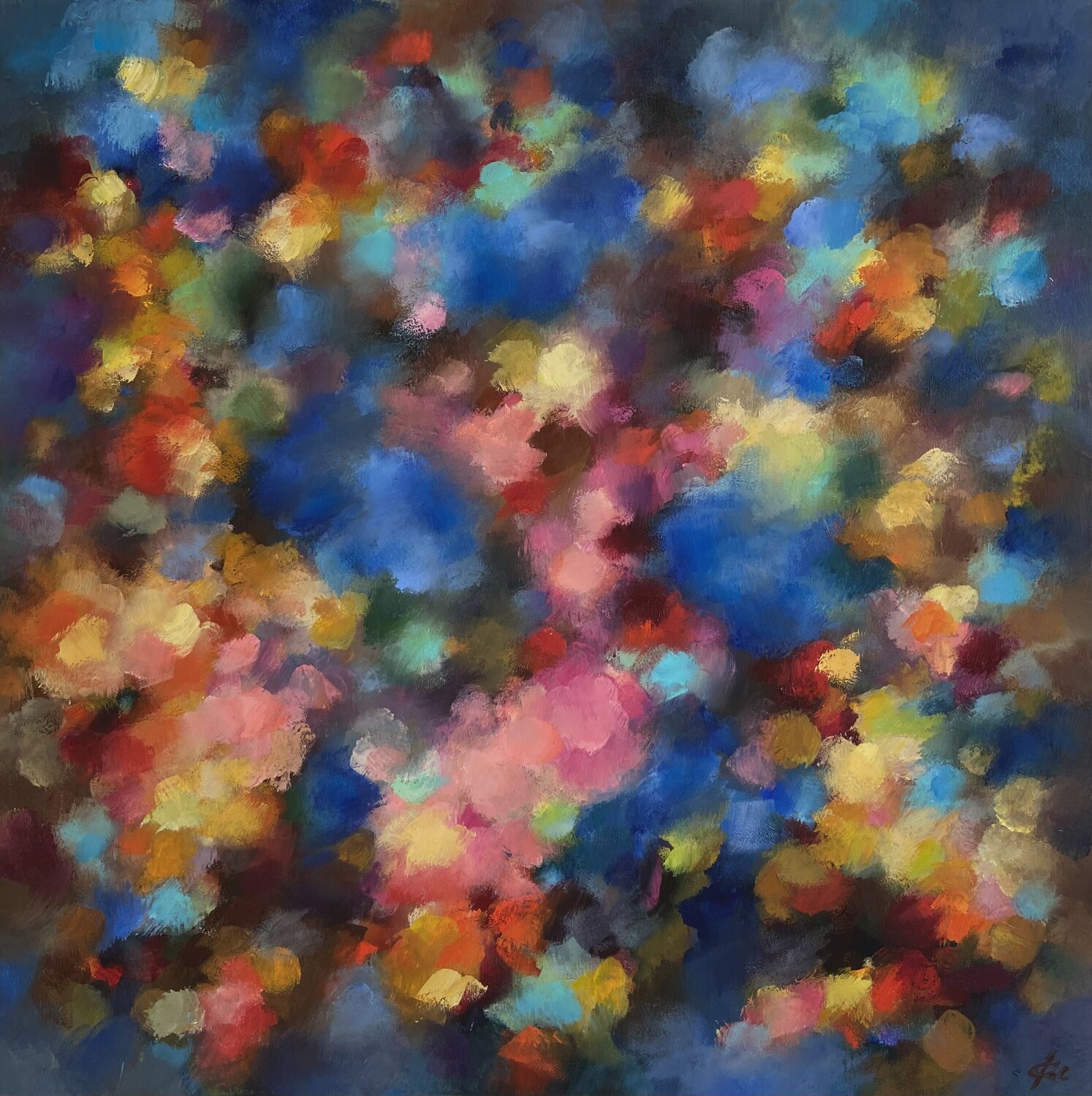 Summer Jazz 2 Junija (Yuna) Galejeva Original painting for sale