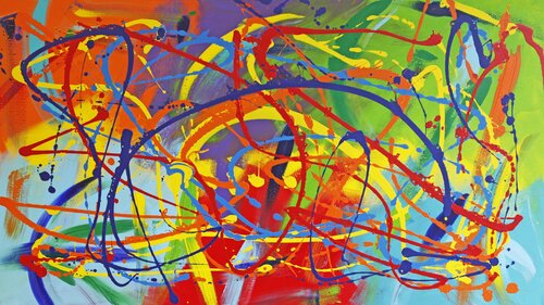 Abstraktes Gemälde by michael pfannschmidt, Painting for Sale on Select