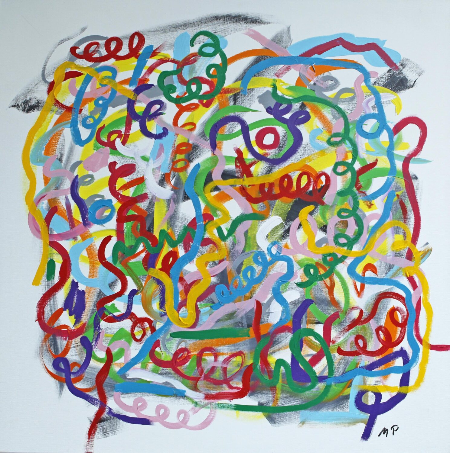 Abstraktes Gemälde michael pfannschmidt Original painting for sale