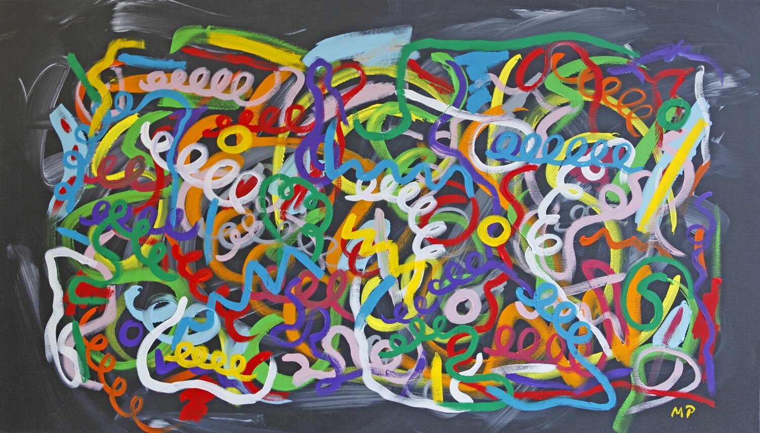 Abstraktes Gemälde michael pfannschmidt Original painting for sale