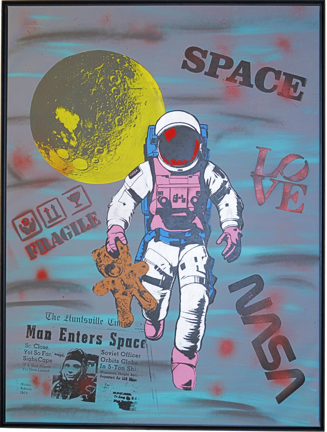SPACETIME, Popart, Streetart, Abstractart, Acrylicpainting, Resinart michael pfannschmidt Original painting for sale