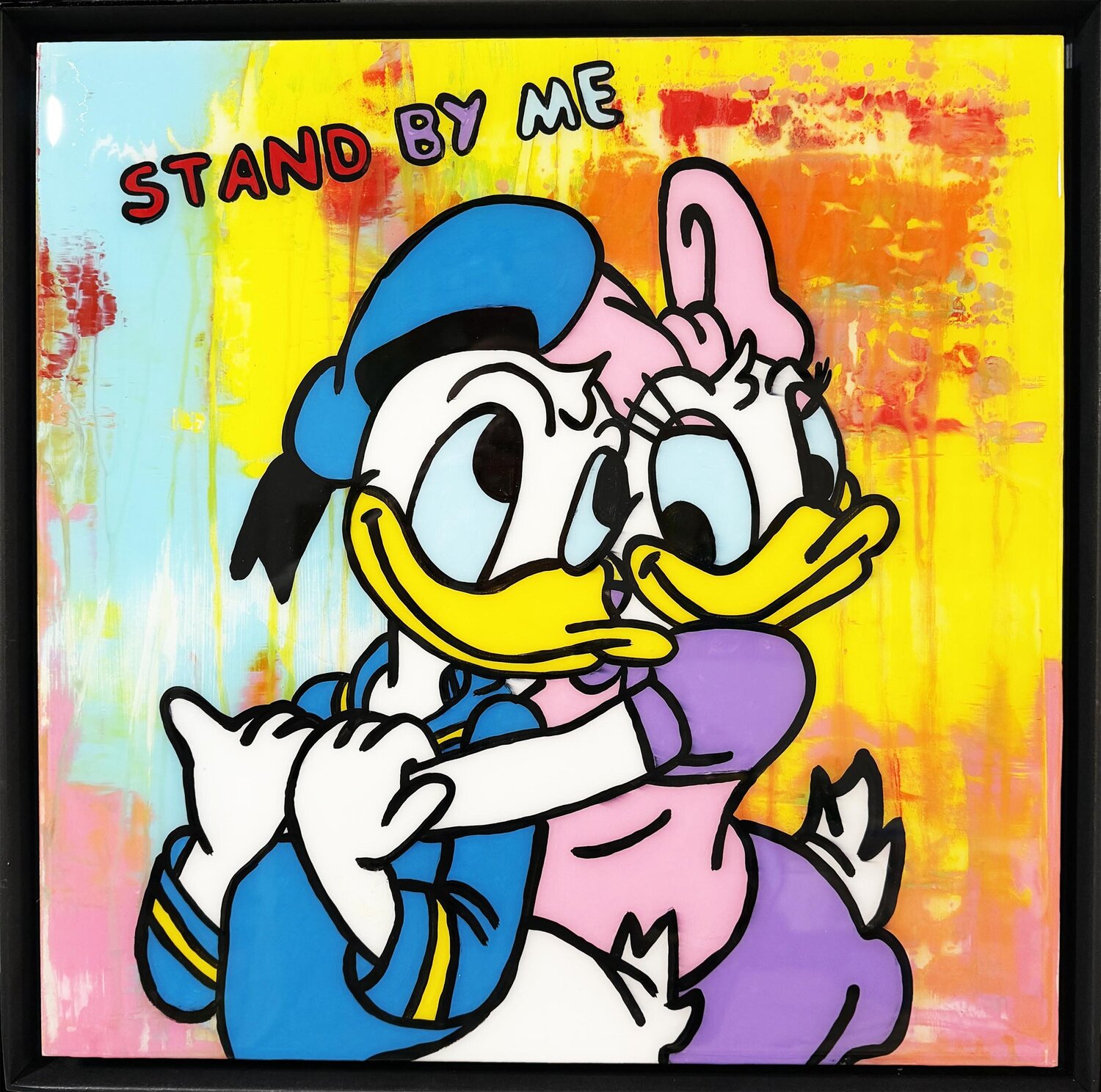STAND BY ME, Popart, Streetart, Abstractart, Acrylicpainting, Resinart michael pfannschmidt Original painting for sale