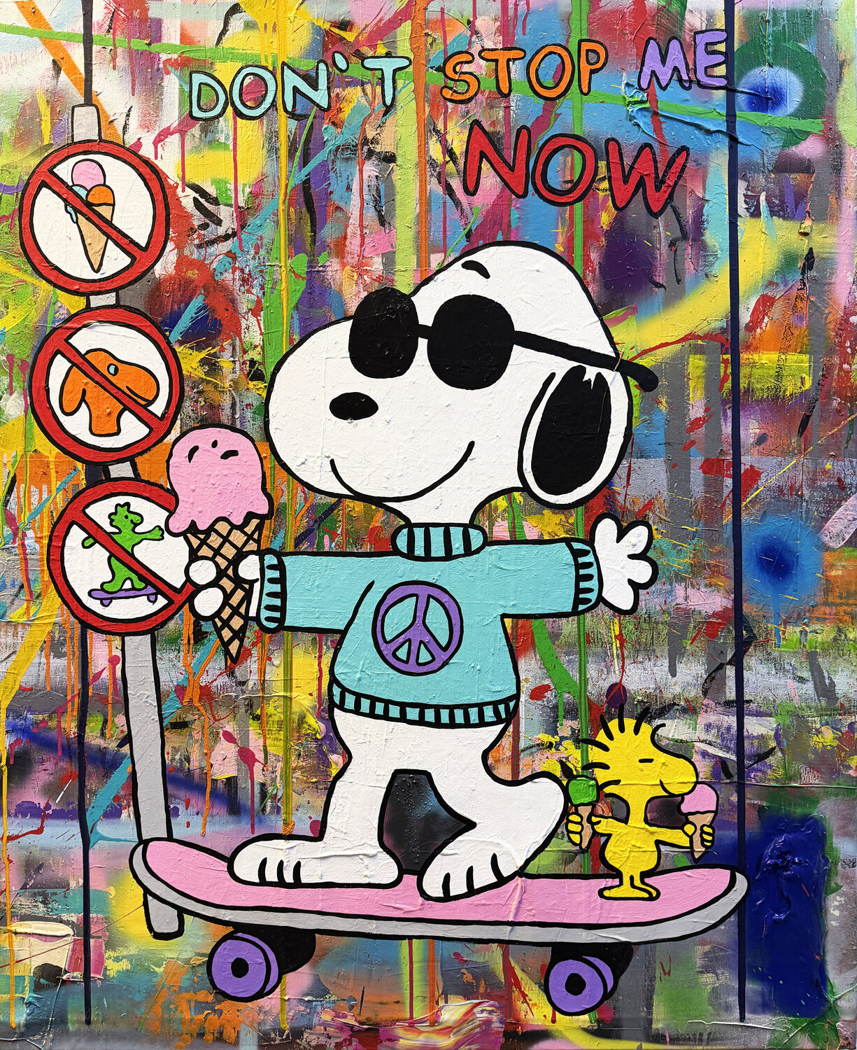 DON'T STOP ME NOW michael pfannschmidt Original painting for sale