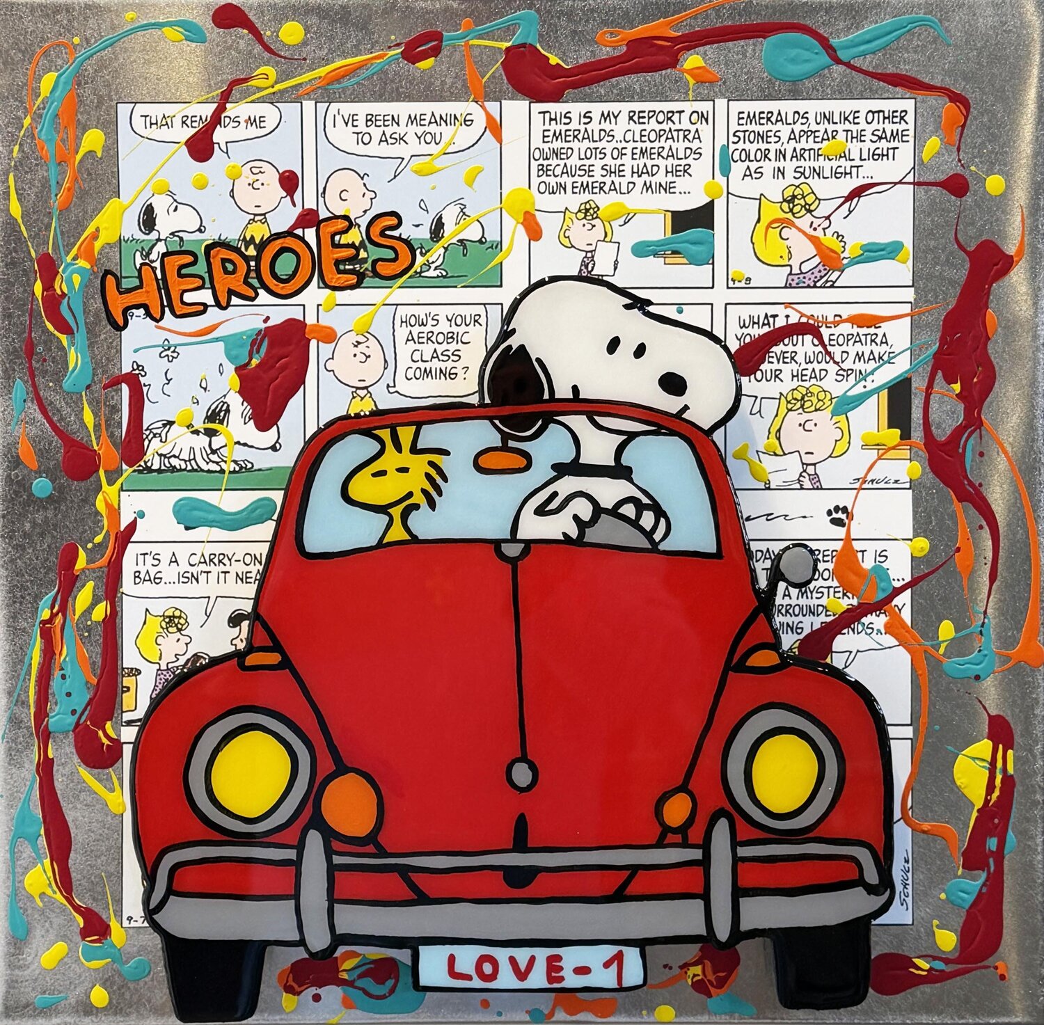 Snoopy, HEROES michael pfannschmidt Original painting for sale