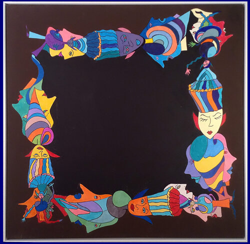 Babylon "The Four" 3 by Sabine Schoen, Painting for Sale on Select