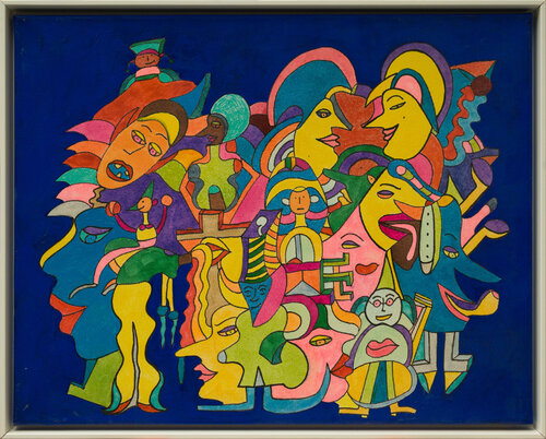The Four mid by Sabine Schoen, Painting for Sale on Select