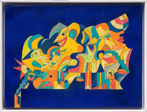 The Four klein by Sabine Schoen, Painting for Sale on Select