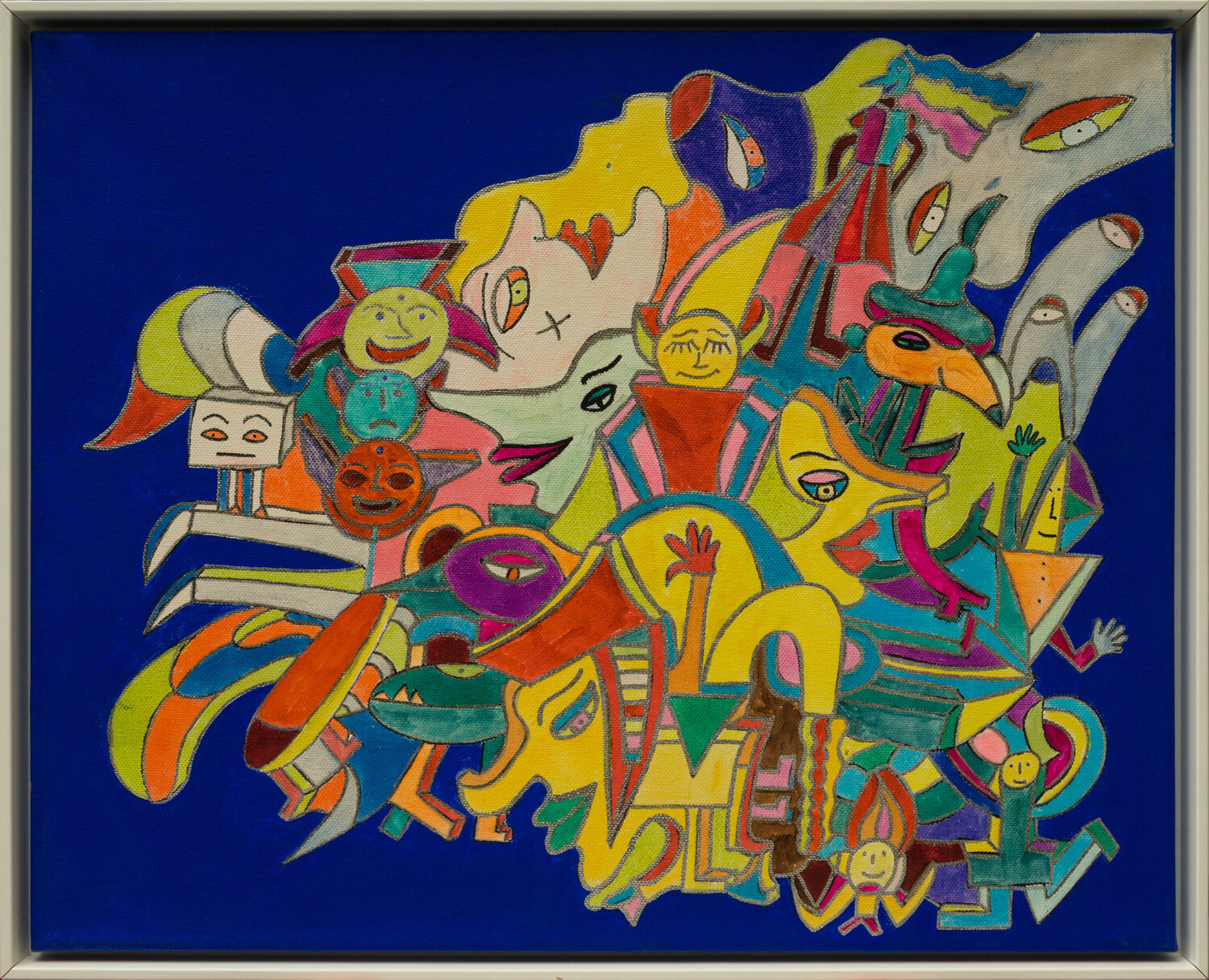 The Four mid 2 Sabine Schoen Original painting for sale