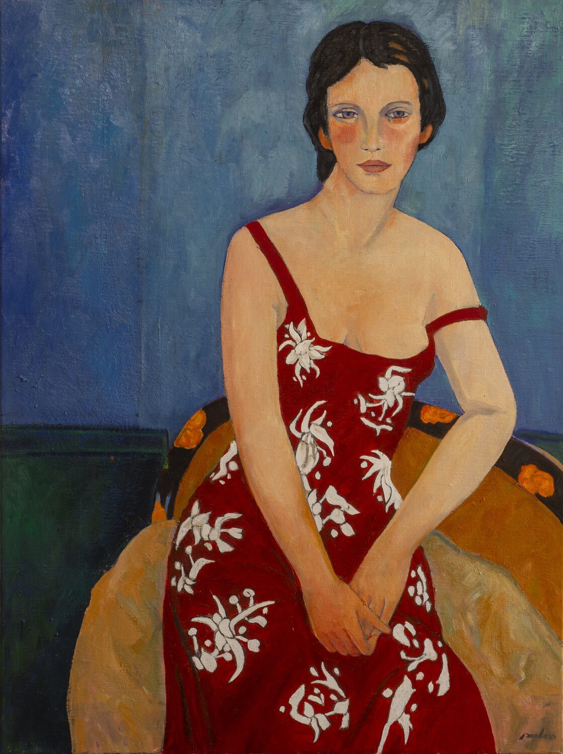 Figura seduta Stefano Puleo Original painting for sale