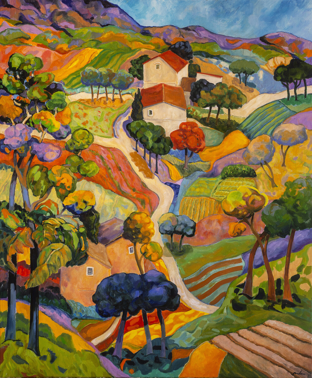 Sentiero Stefano Puleo Original painting for sale