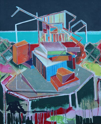 Book Landscape I von José Fonte, Malerei kaufen auf Select